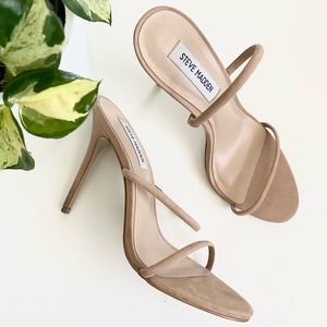 Steve Madden Minimal Strappy Heel Mina style Nude